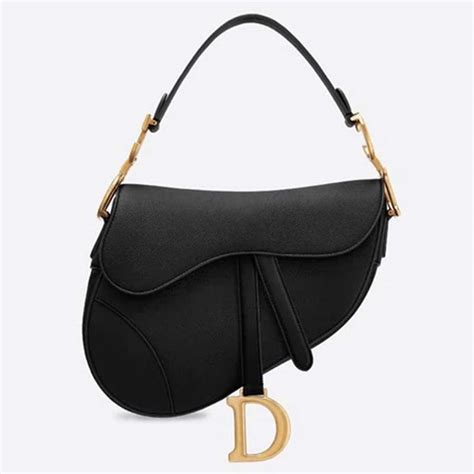 dior saddle bag black.